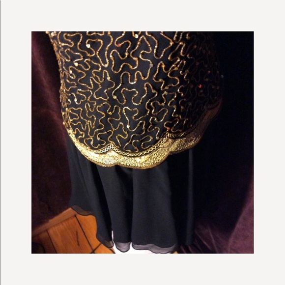 VtgSpaghetti strap drop waist retro dress - Picture 4 of 4